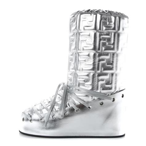 fendi t rex boots|FENDI Laminated Nappa FF Embossed T.